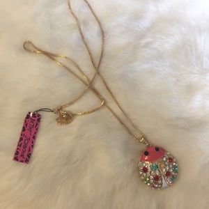 Betsey Johnson lady bug necklace